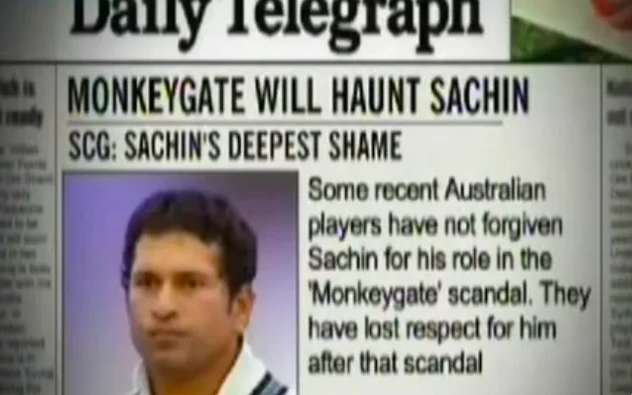 calling the monkey gate scandal as Tendulkar's deepest shame